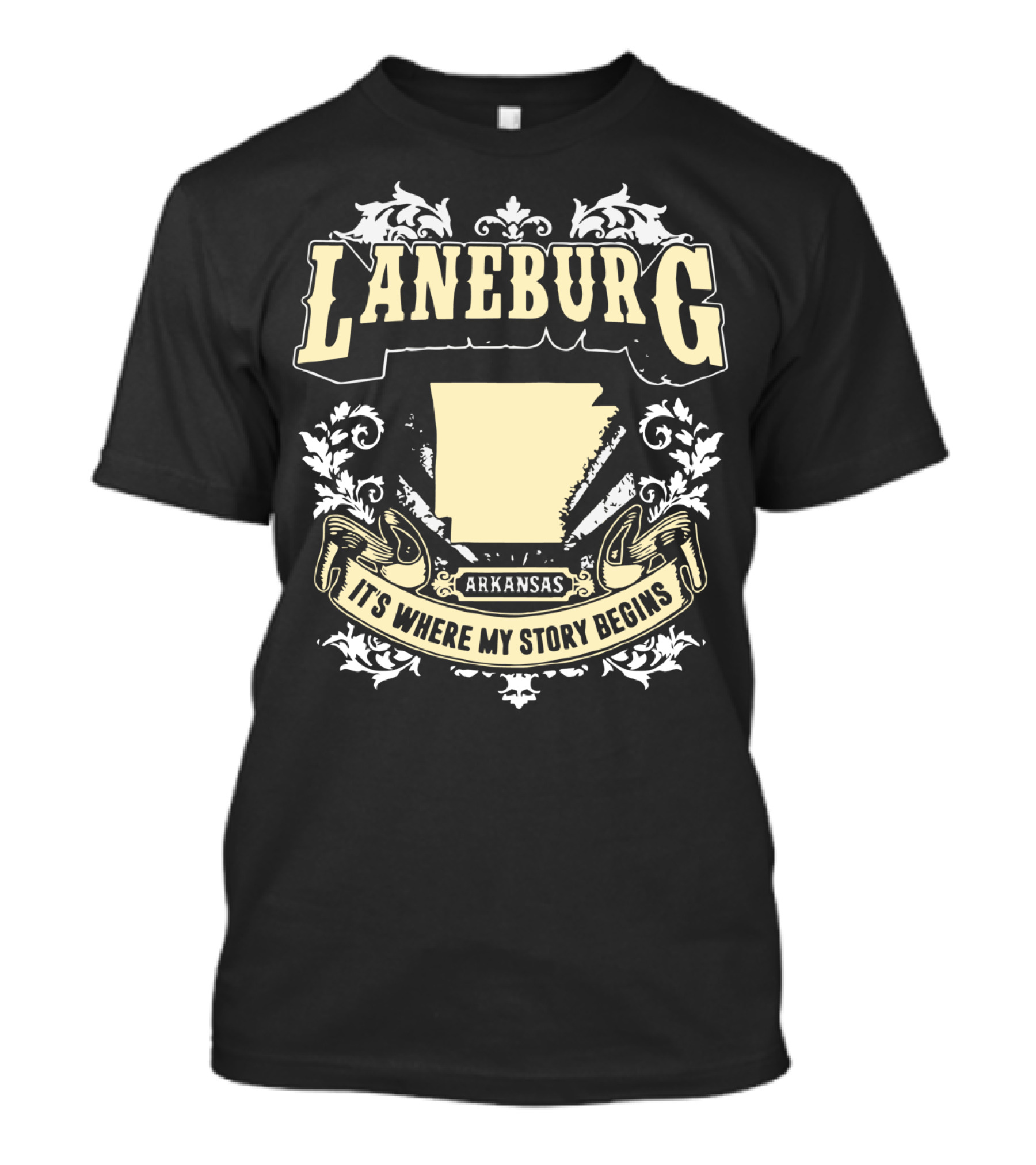 Laneburg Arkansas It's Where My Story Begins T-Shirt
