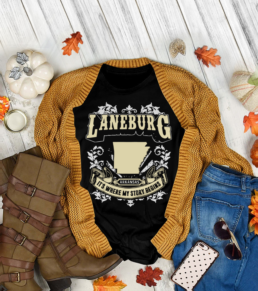 Laneburg Arkansas It's Where My Story Begins T-Shirt