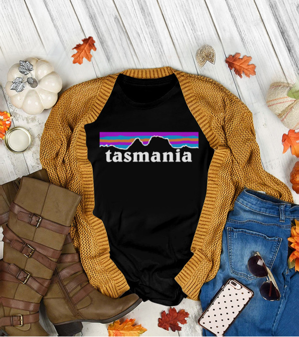 Tasmania Colorful Mountain T-Shirt