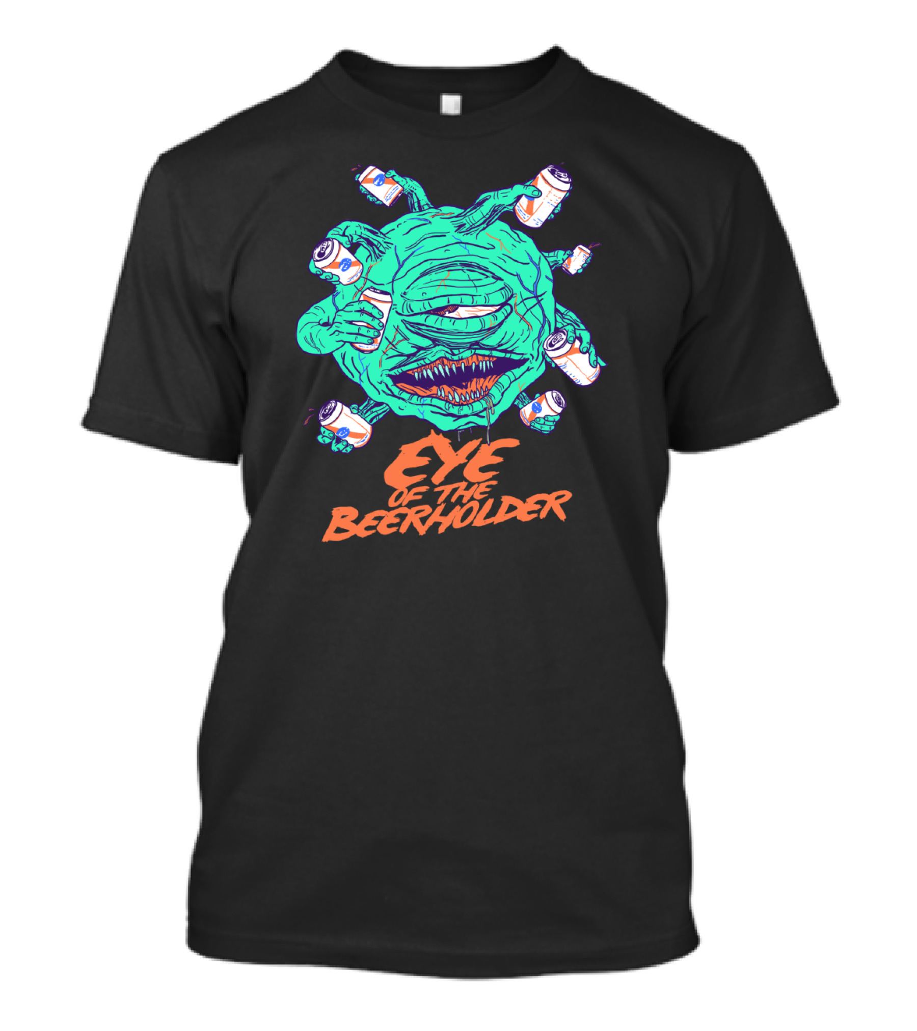Eye Of The Beerholder Monster With Beer Cans T-Shirt