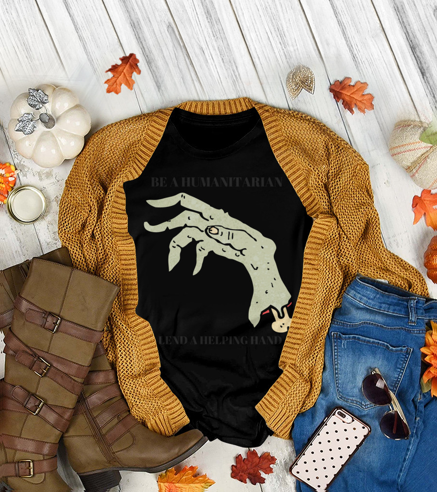 Help for Humanity Zombie Hand Pun T-Shirt