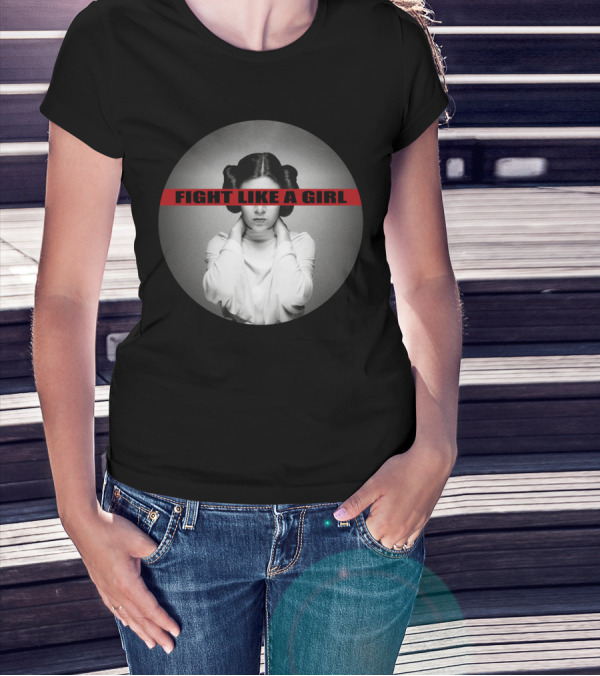 Princess Leia Fight Like A Girl Iconic Empowerment T-Shirt