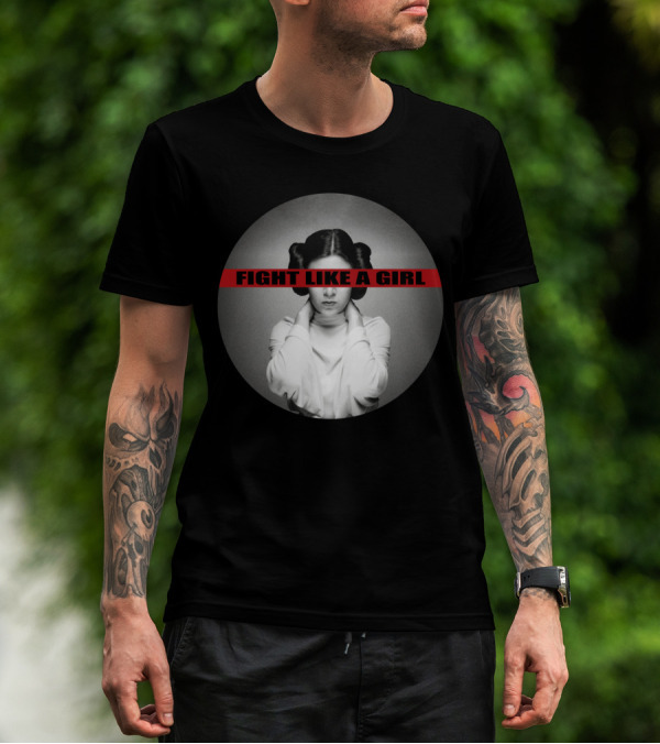 Princess Leia Fight Like A Girl Iconic Empowerment T-Shirt
