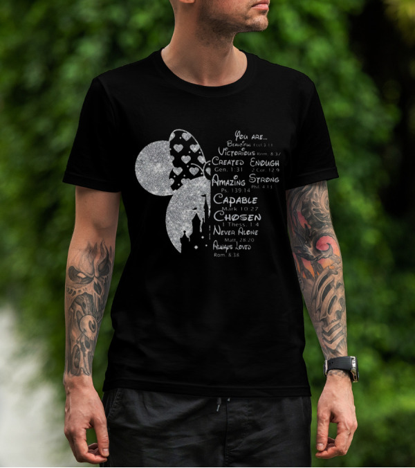 Minnie You Are Beautiful Victorious Created Enough Amazing Strong Capable Chosen Never Alone Always Loved T-Shirt