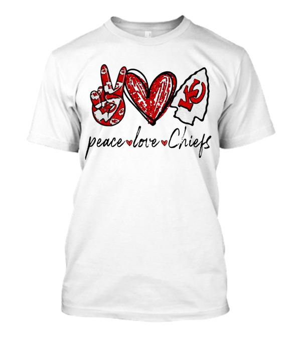 Peace Love KC Chiefs T-Shirt