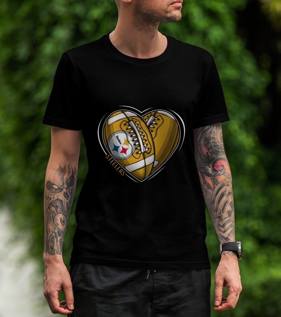 Steelers Heart Football Steelers T-Shirt