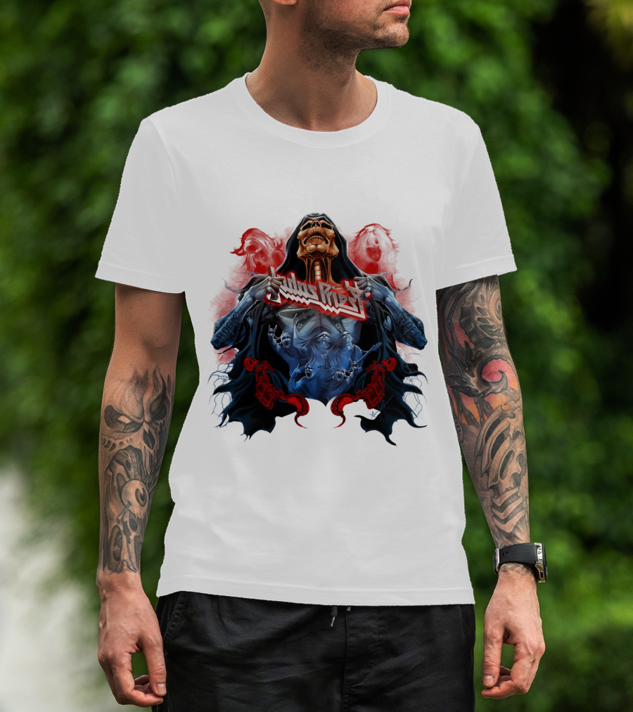 Judas Priest DH 89 Screaming For Vengeance Skeleton T-Shirt