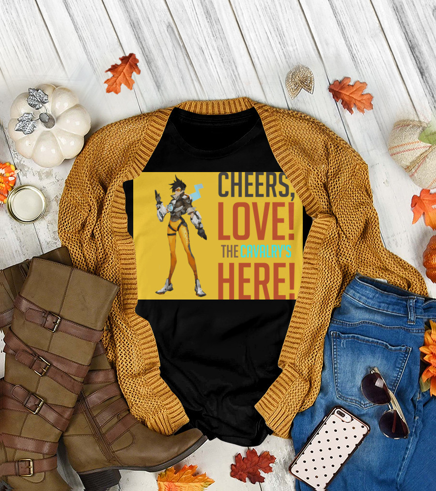 Overwatch Tracer Cheers Love The Cavalry's Here T-Shirt