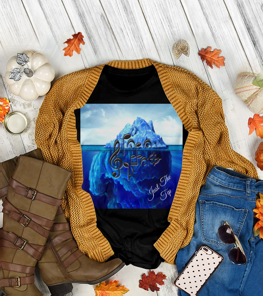 Just The Tip Iceberg Music Notes Visual T-Shirt