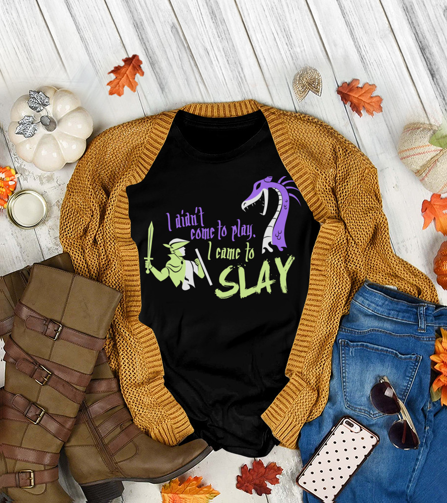 I Didn't Come to Play I Came to Slay Knight vs Dragon T-Shirt