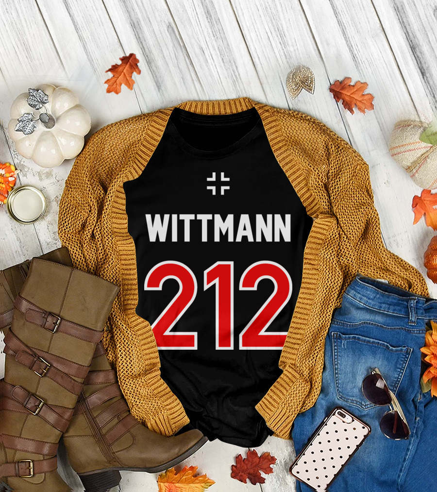 Wittmann 212 German Tank Commander Tribute with Cross T-Shirt