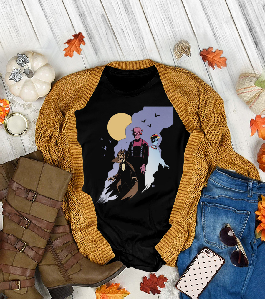 Monster Cereals Count Chocula Franken Berry Boo Berry Mike Mignola T-Shirt