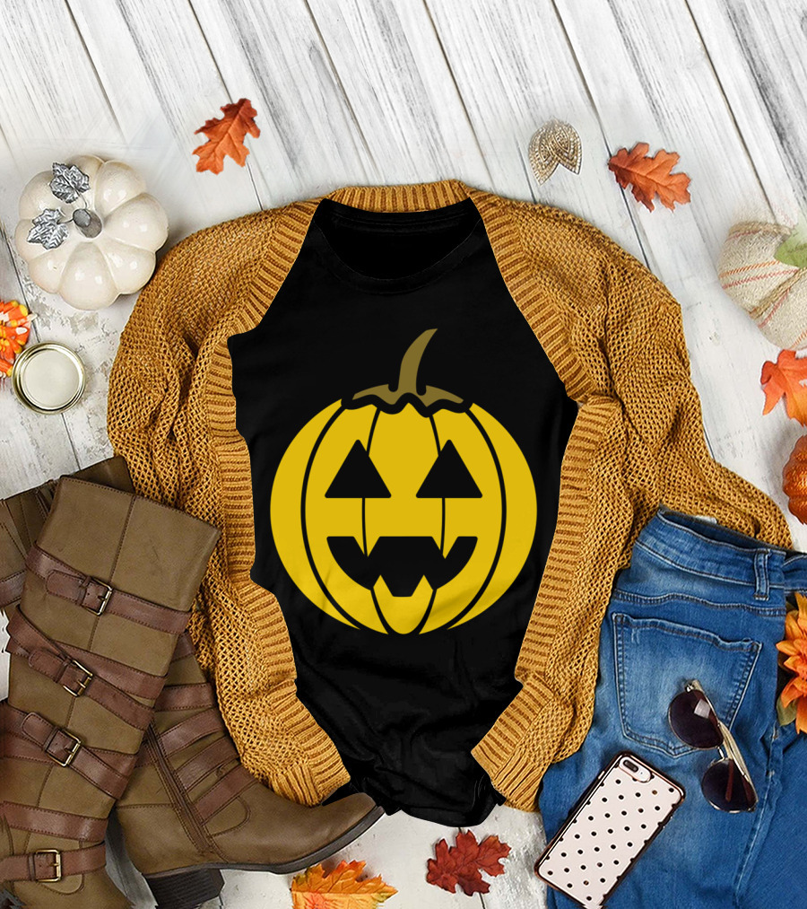 Jacko Lantern Pumpkin Face Halloween Classic T-Shirt
