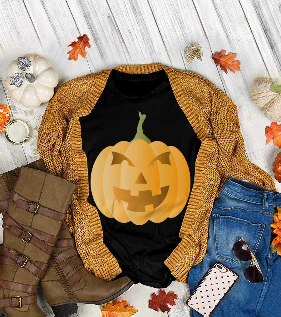 JackOLantern Pumpkin Face Halloween T-Shirt