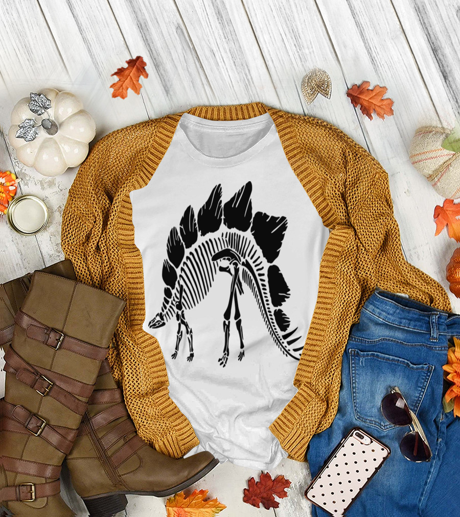 DinoEvents Stegosaurus Skeleton T-Shirt