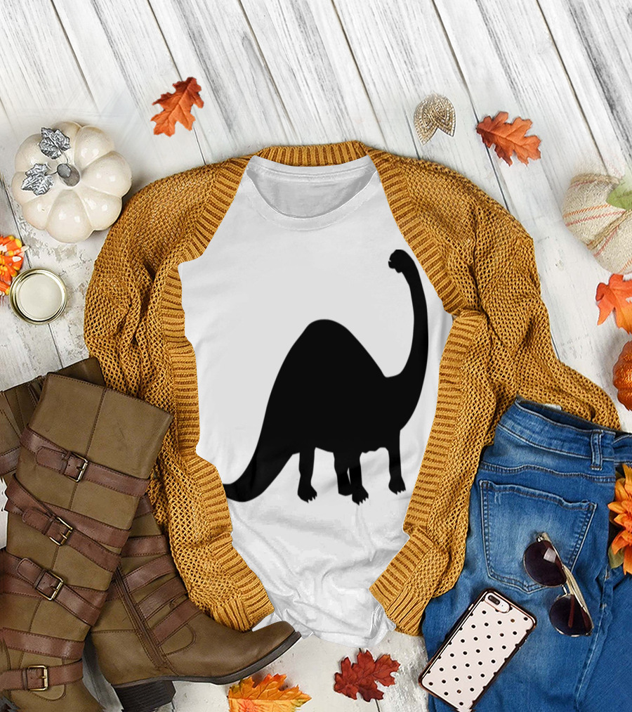 Dinosaur Silhouette Brontosaurus T-Shirt