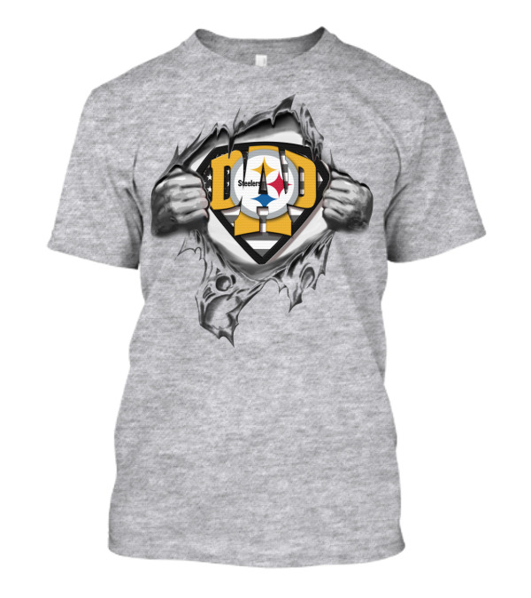 Pittsburgh Steelers Superdad Shield T-Shirt