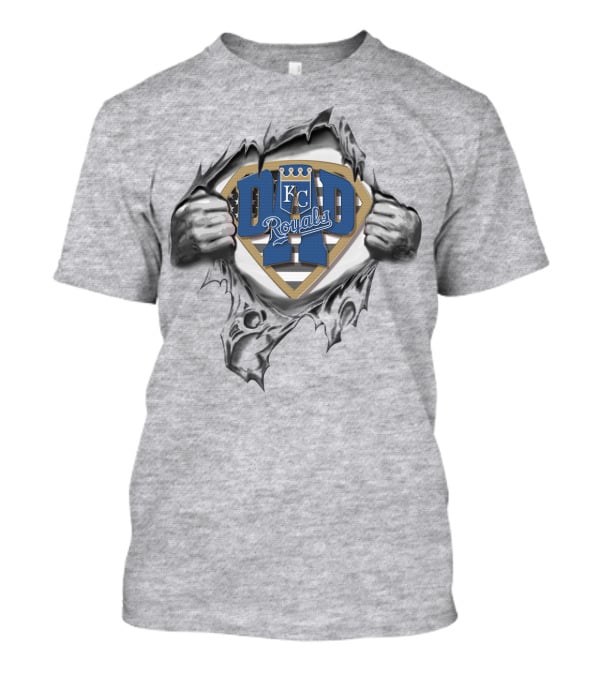 Superdad KC Royals Torn Logo Hero T-Shirt