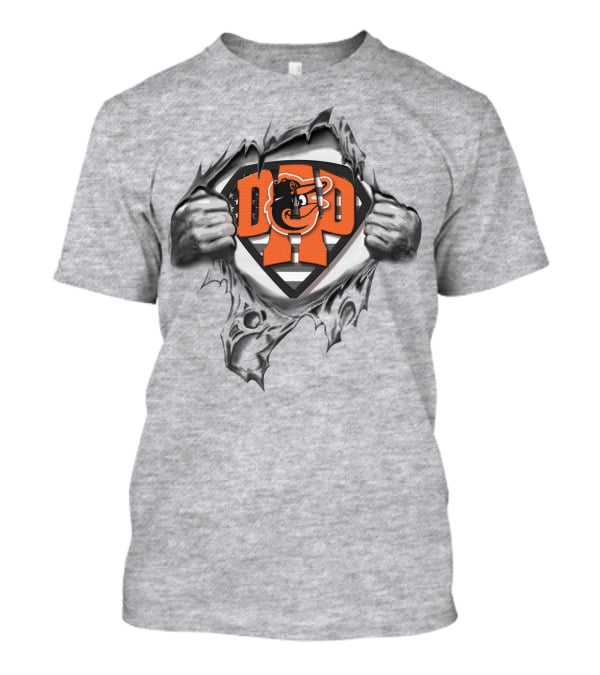 SUPERDAD Orioles Superman Logo With Baltimore Orioles Emblem T-Shirt