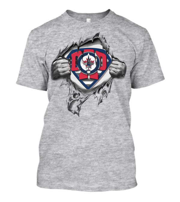 Superdad Winnipeg Jets Logo Emblem T-Shirt