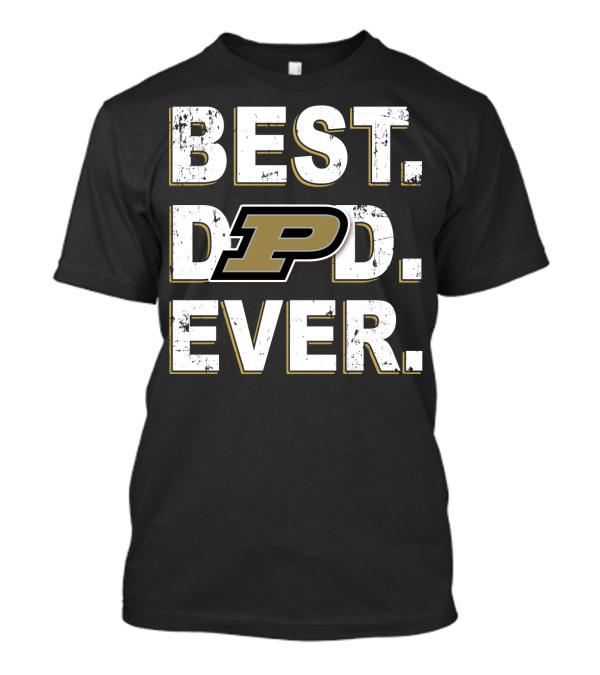 BEST DAD EVER PURDUE BOILERMAKERS LOGO P EDUCATION T-Shirt