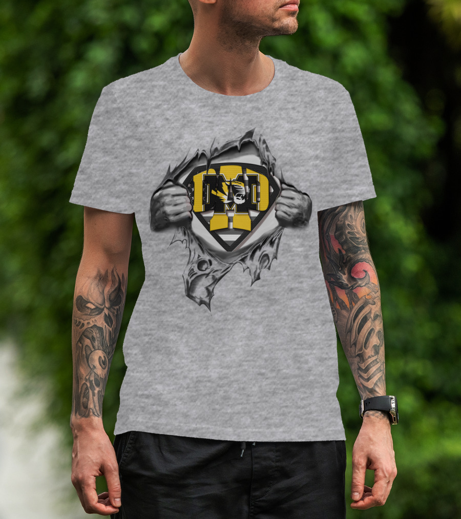 Superdad Mizzou Football Tigers T-Shirt