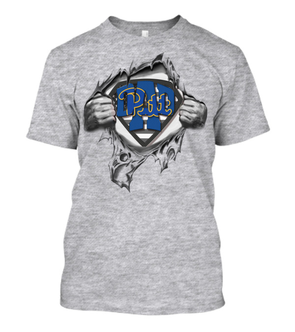 Superdad Pitt Logo With Pittsburgh Panthers T-Shirt