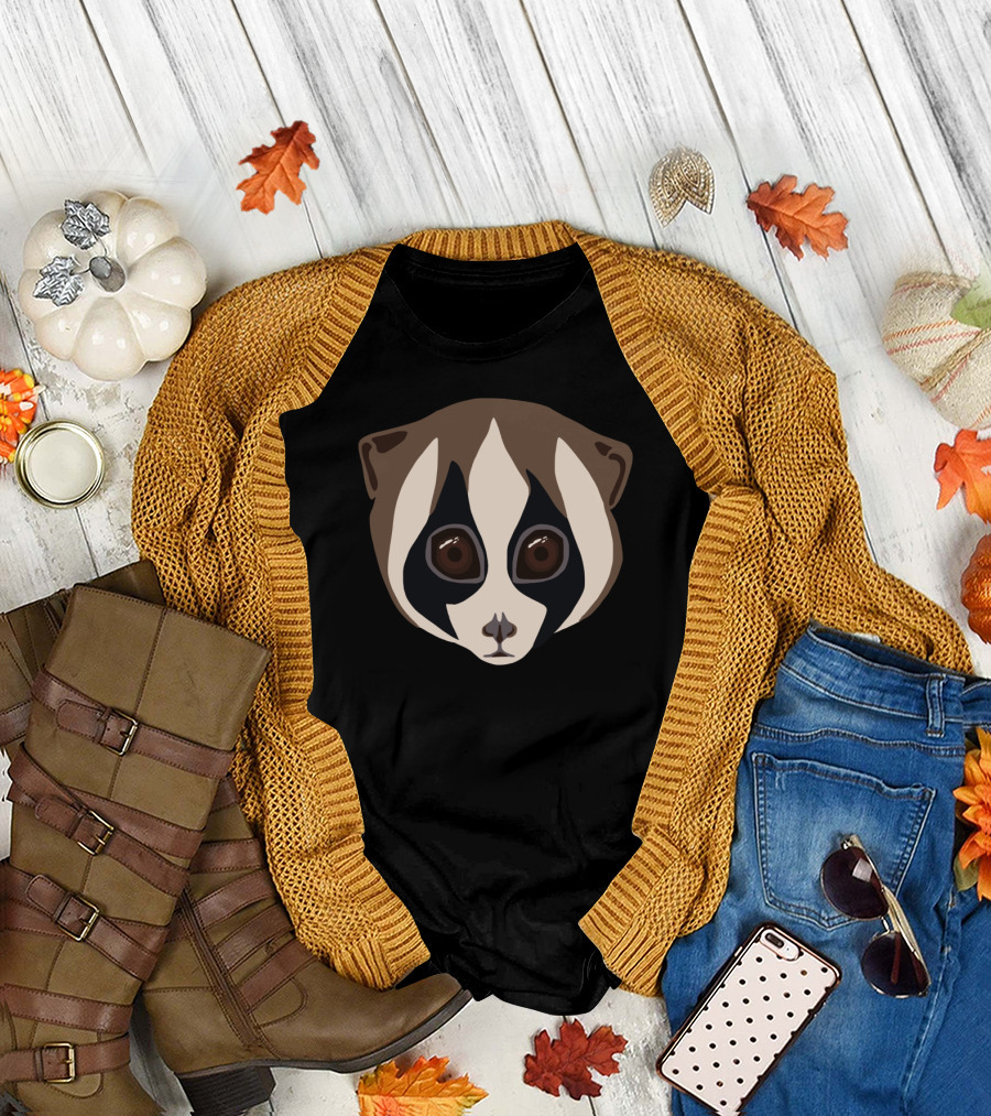 Slow Loris Cute Animal Face T-Shirt