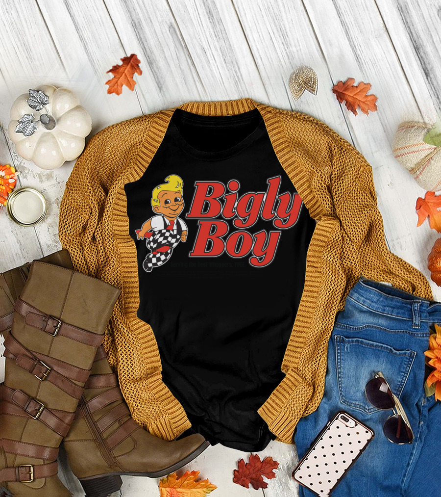 Bigly Boy Serving the Best Whoppers YUGE T-Shirt