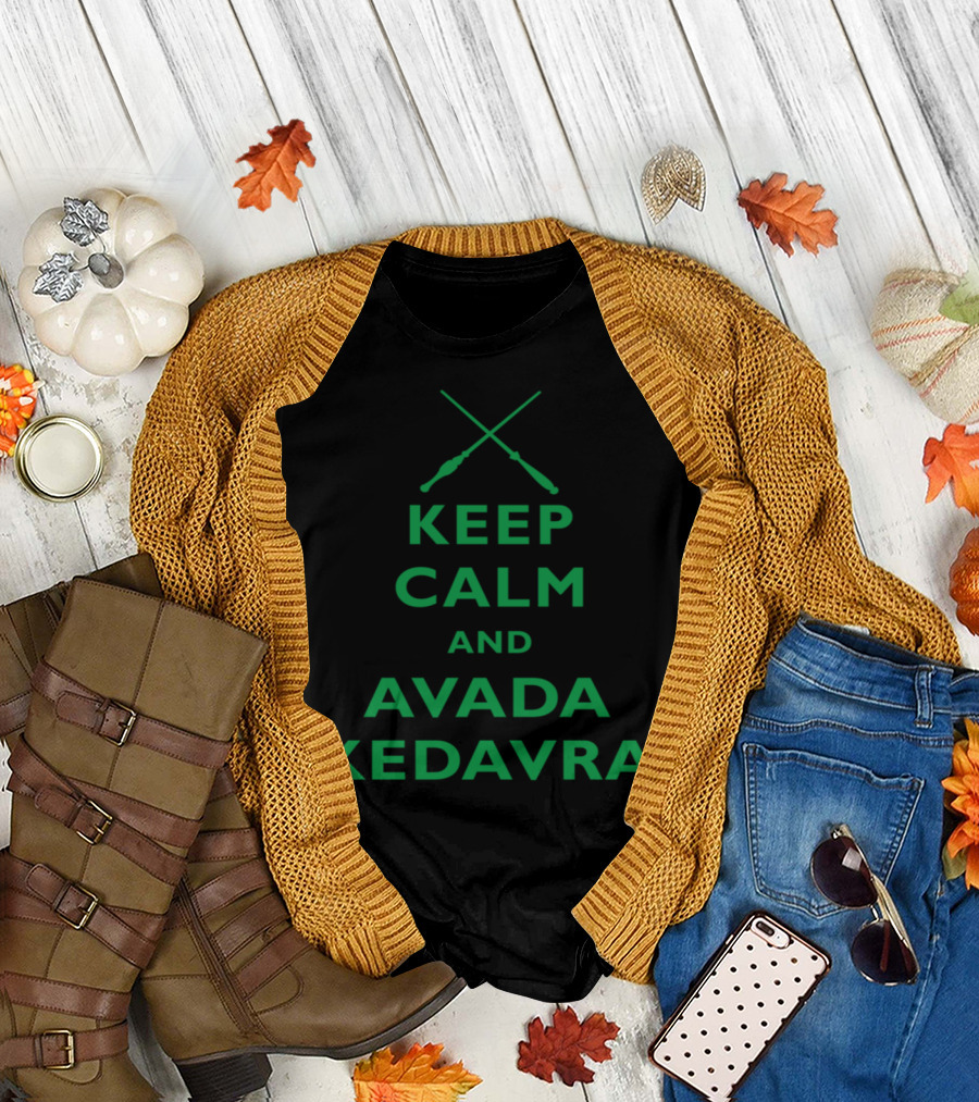 Keep Calm And Avada Kedavra Wizardry Spellcasting Humor T-Shirt