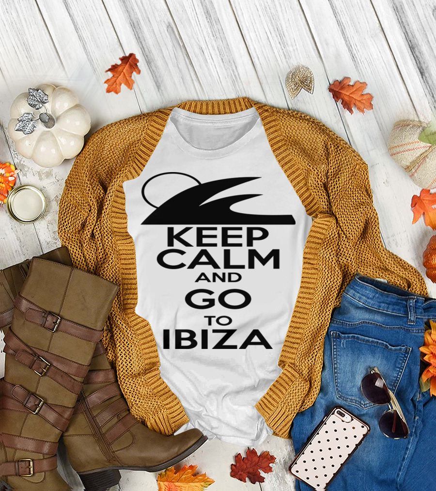 Keep Calm and Go to Ibiza Quiksilver Style Wave T-Shirt