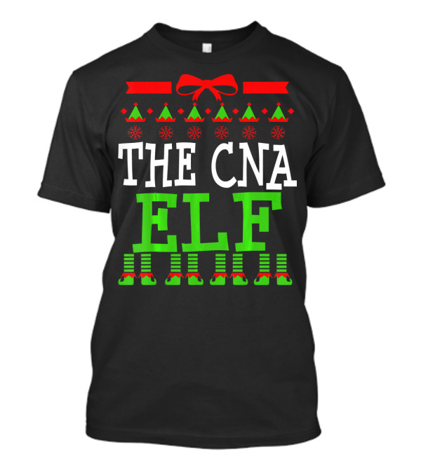 CNA Elf Christmas Nurse Nursing Student Funny Holiday T-Shirt