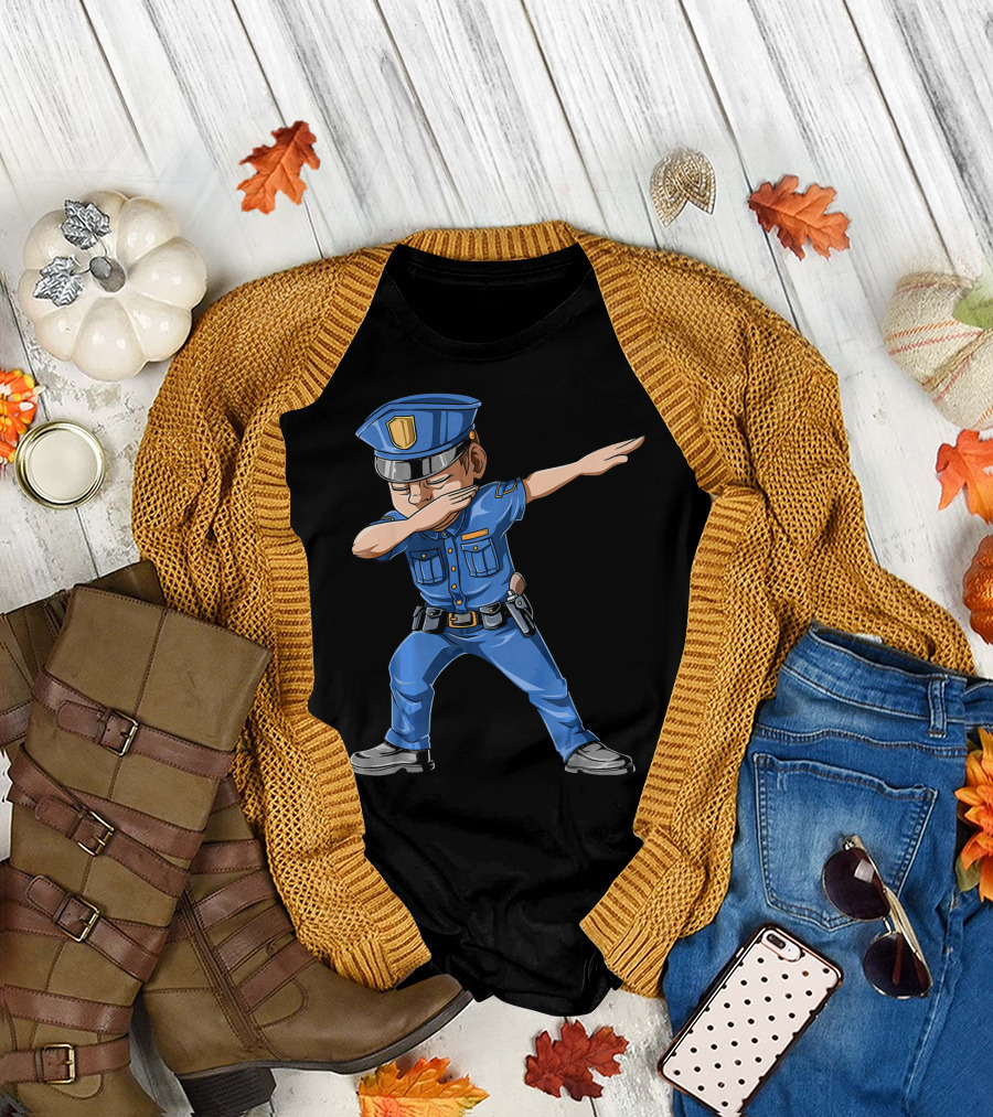 Dabbing Policeman Cop Dab Police Officer T-Shirt