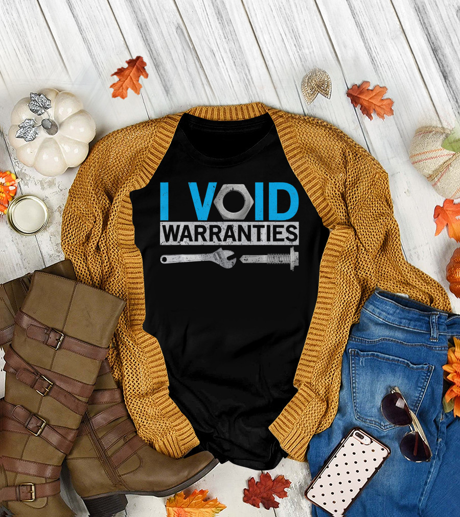 I Void Warranties Mechanic Electrician Dad Daddy Father Vo T-Shirt
