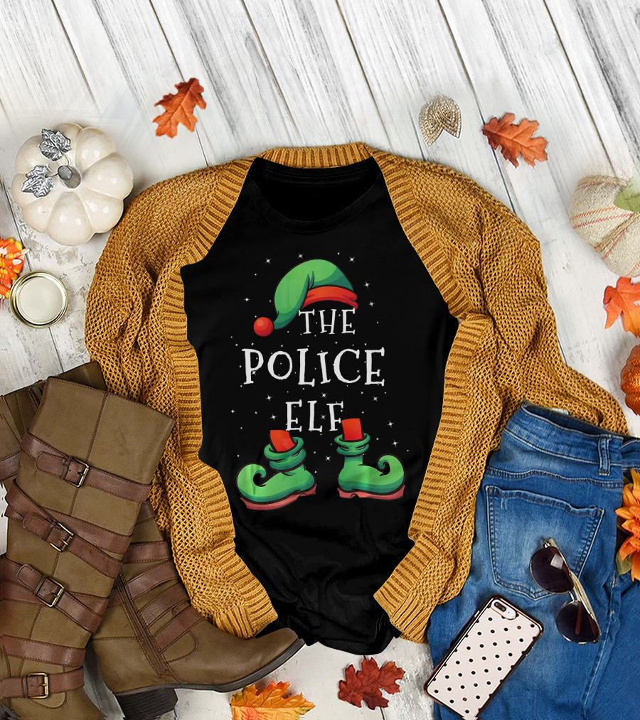 The Police Elf Christmas Group T-Shirt