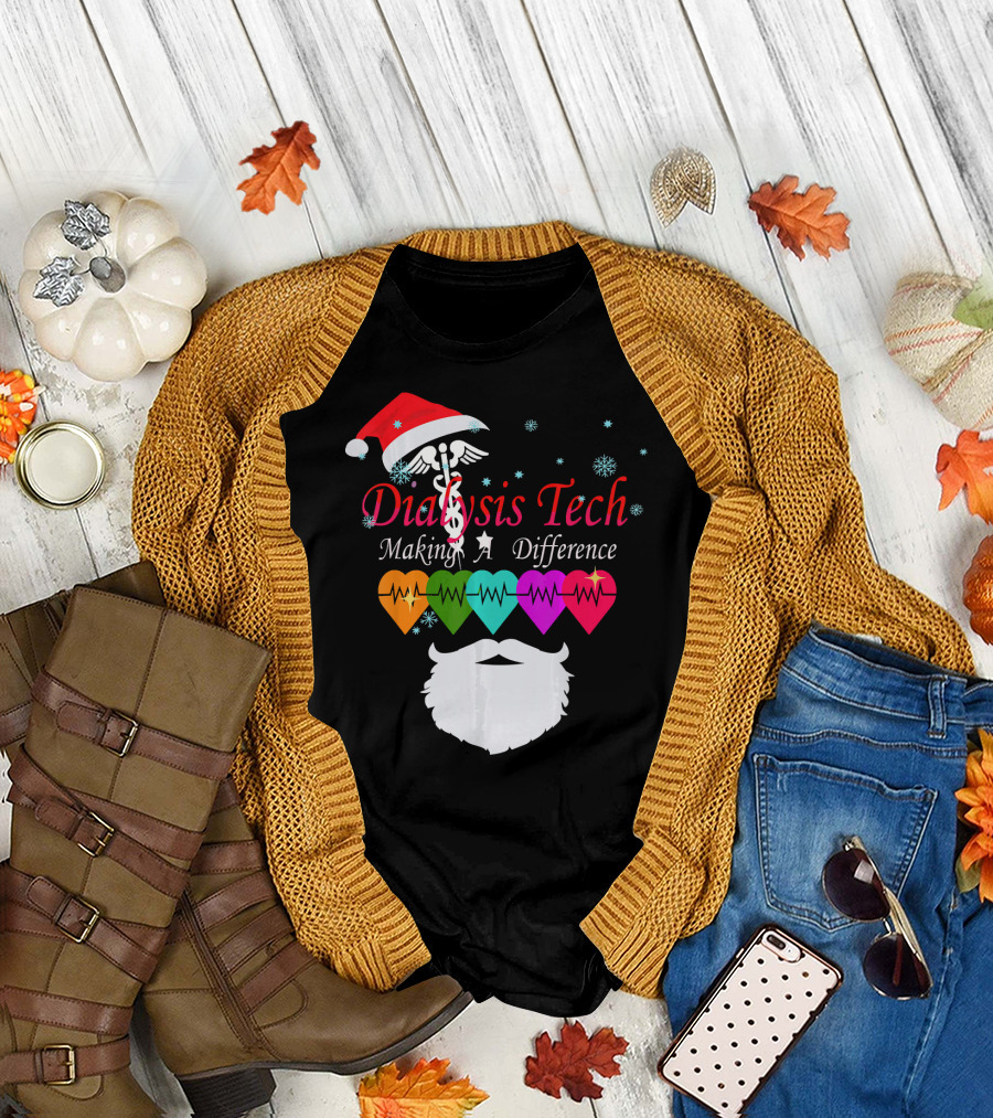 Santa's Favorite Dialysis Tech Making a Difference T-Shirt