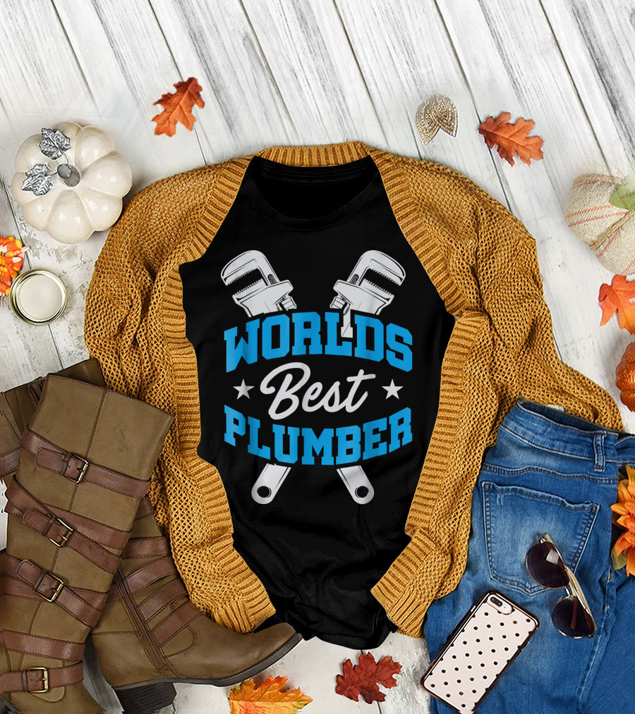 WORLD'S BEST PLUMBER WRENCHES STARS T-Shirt