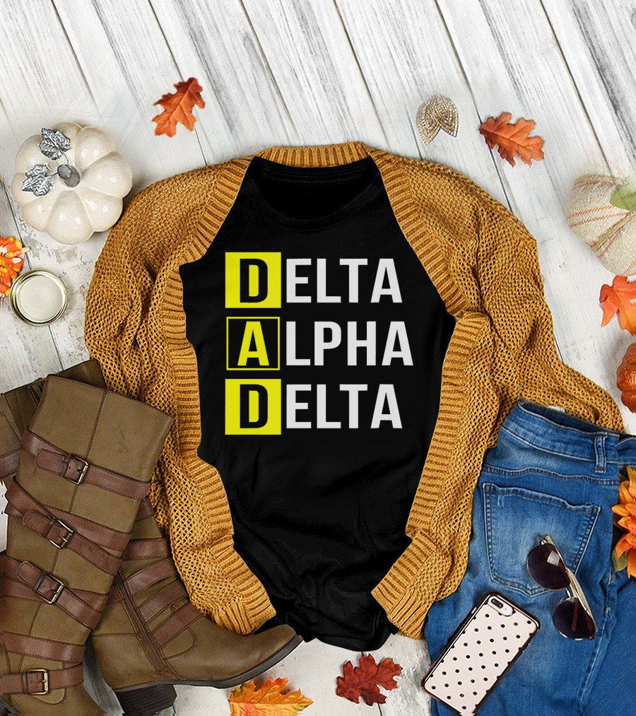 DAD Delta Alpha Delta Phonetic Alphabet Aviation T-Shirt