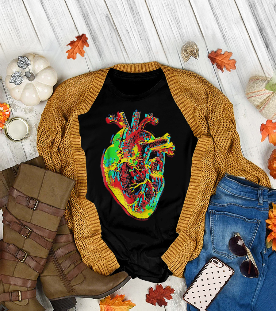Anatomical Heart Medical Doctor Pop T-Shirt