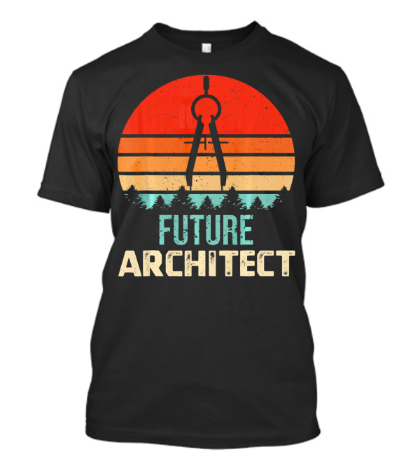 Future Architect Vintage Compass Sunset T-Shirt