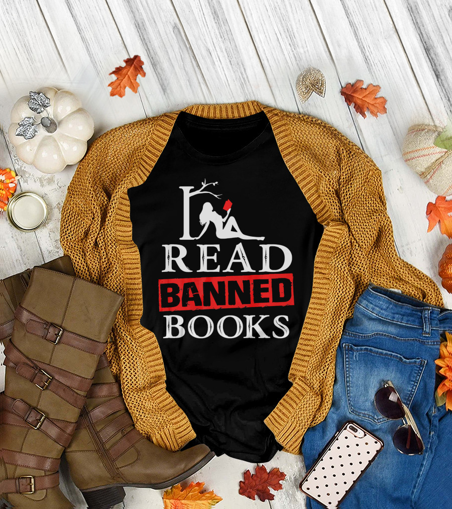 I Read Banned Books National Librarian Reading T-Shirt
