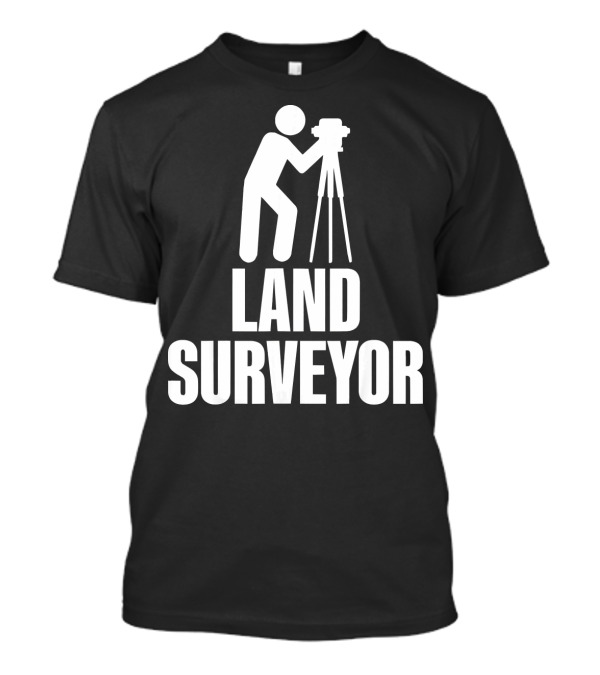 Surveyor Silhouette Land Surveying Professional T-Shirt