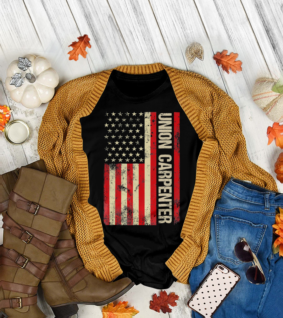 Union Carpenter American Flag T-Shirt