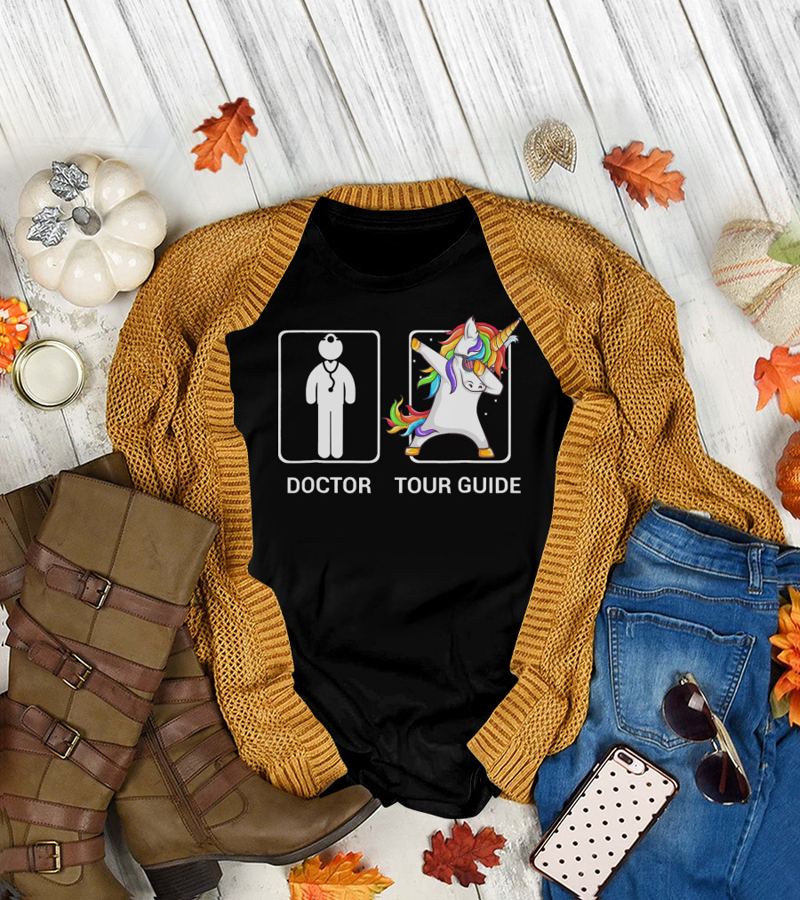 Doctor Tour Guide Unicorn Dab T-Shirt
