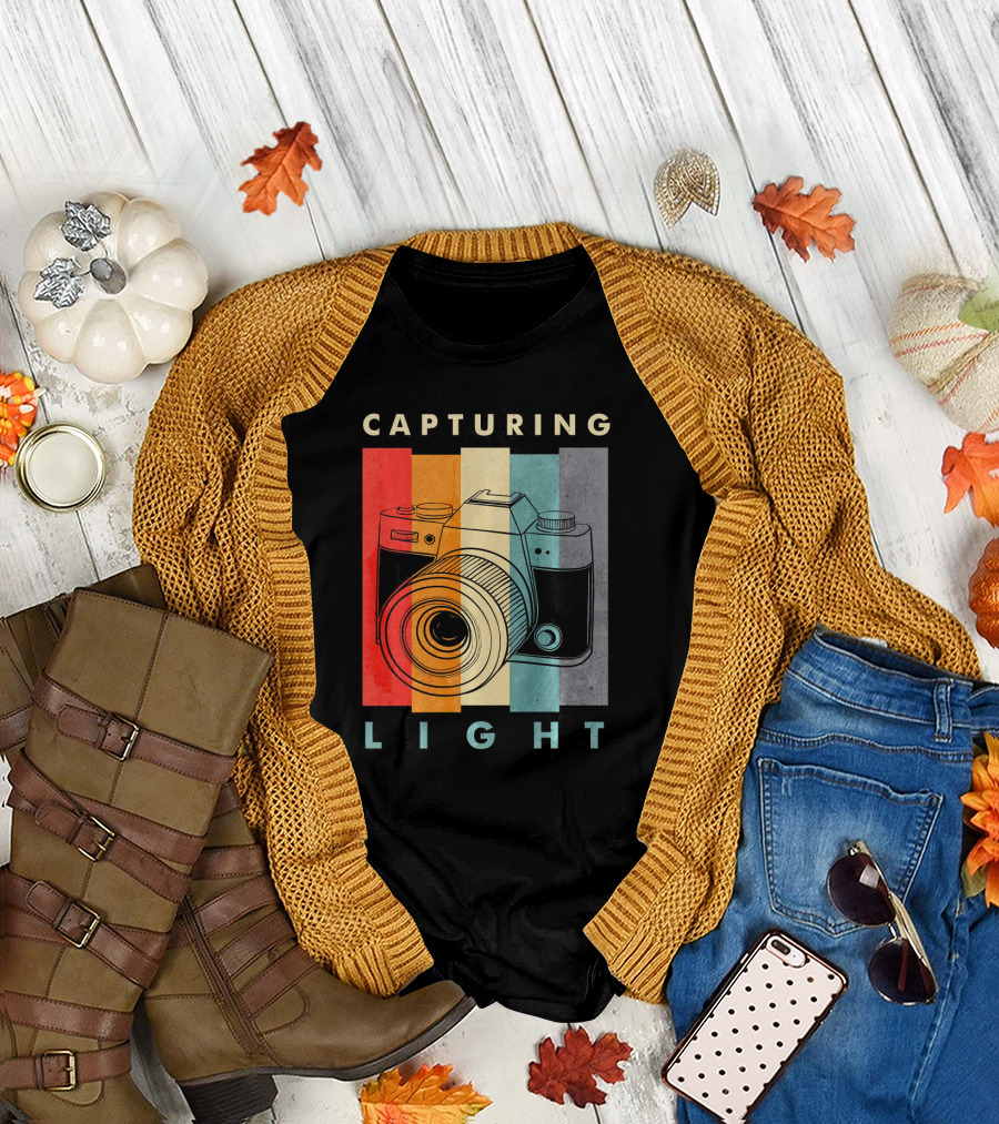 Retro Capturing Light Camera T-Shirt