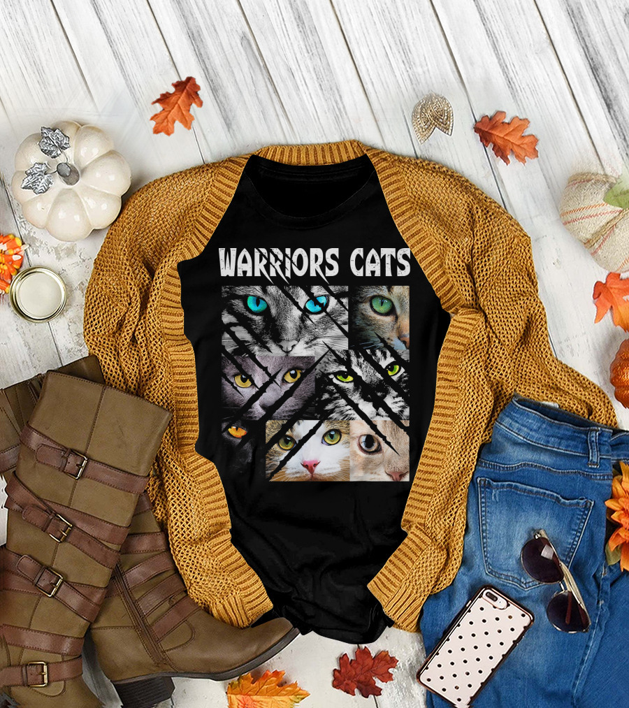 Warriors Cats Eye Montage for Cat Lovers T-Shirt