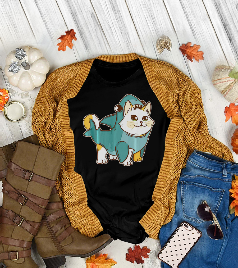 Kawaii Cat Shark Costume Kitten Kitty CatShark T-Shirt