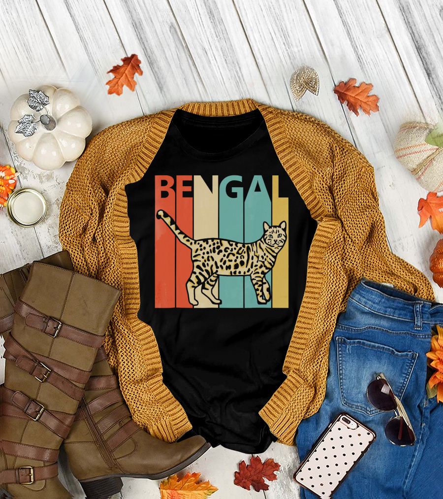 Bengal Cat Vintage Style Owner T-Shirt