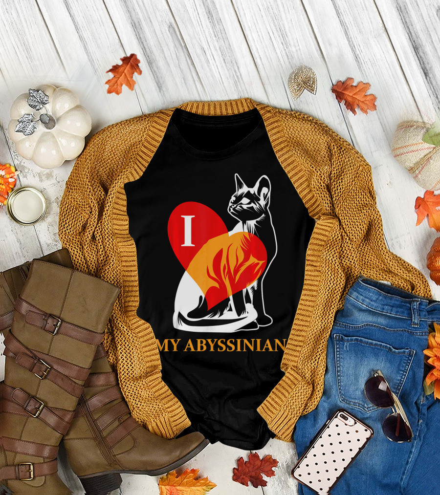 I Love My Abyssinian Cat T-Shirt