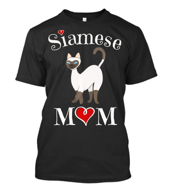 Siamese Mom Cute Cat Lover T-Shirt